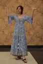 Ethereal Paisley Boho Maxi Dress