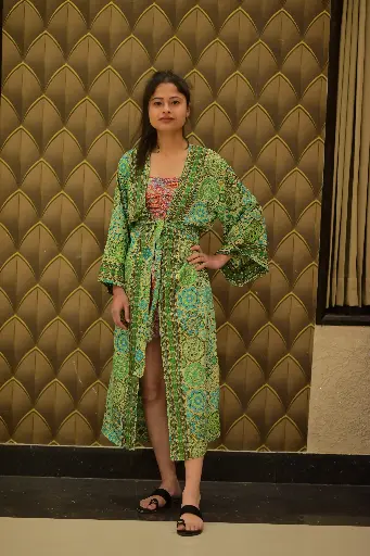 Emerald Mosaic Kimono Top ony